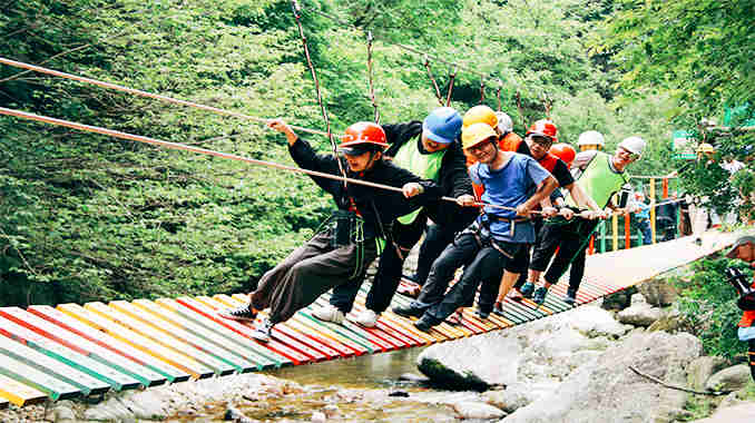 终南山寨·峡谷运动乐园项目体验（部分项目展示）